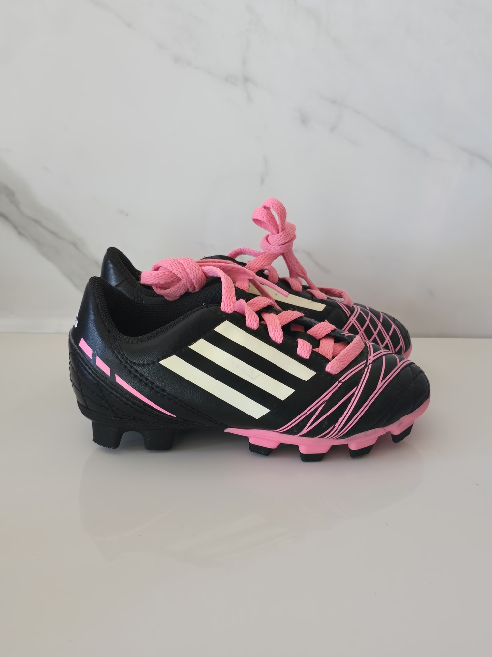 Adidas | Black & Pink Soccer Cleats Size 10.5